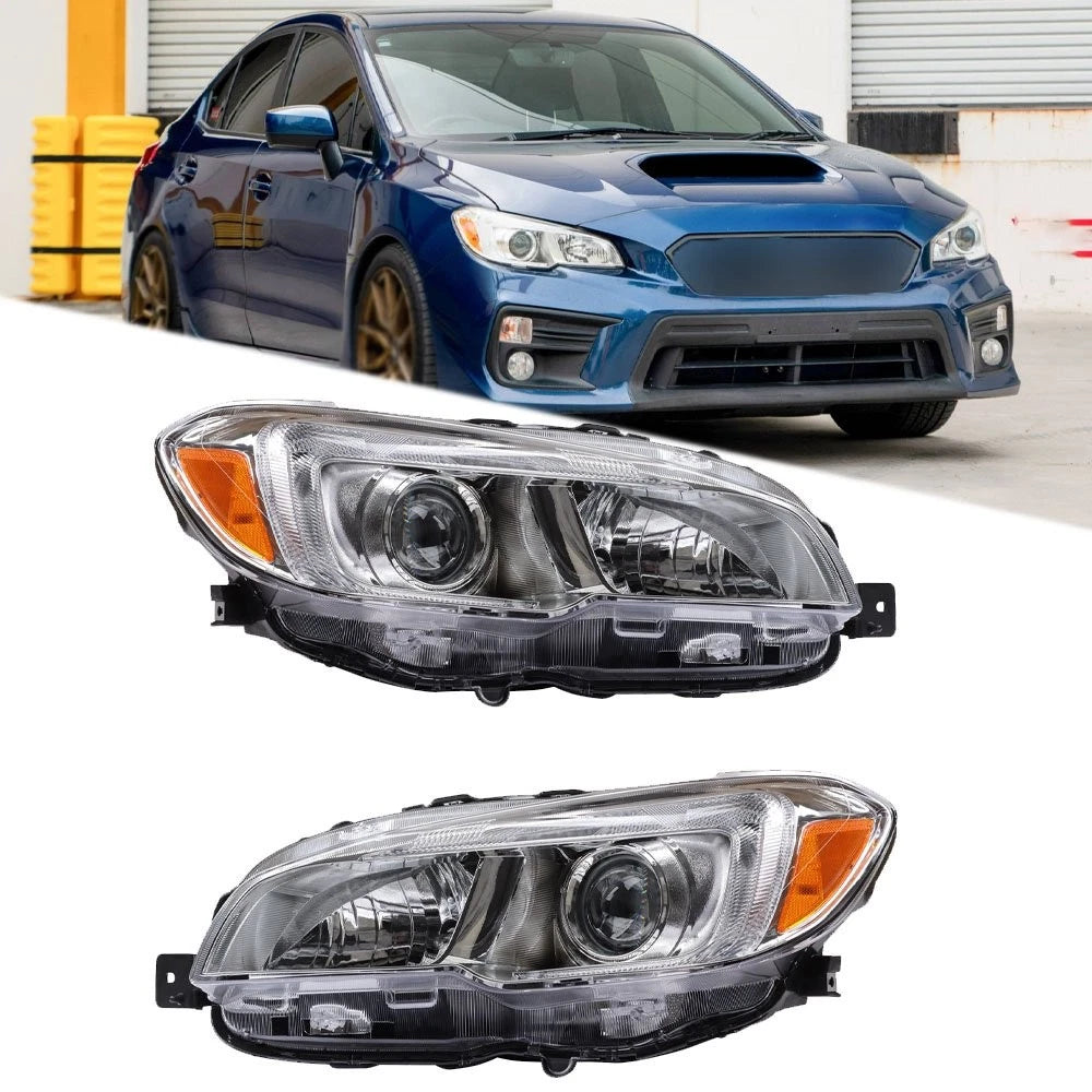 Headlight Assembly Set for Subaru WRX (2015–2021) Left+Right Halogen