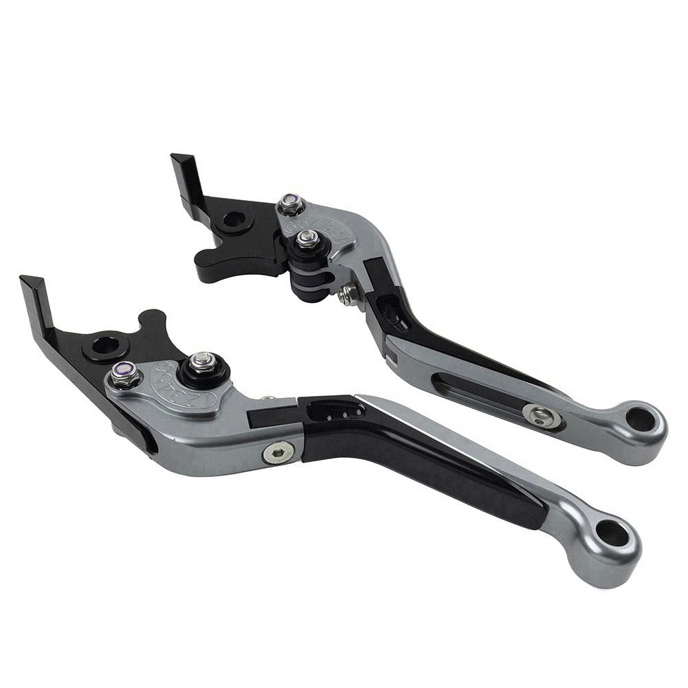 Folding Extendable Brake Clutch Levers for Honda CB599 CB600 (1998–2006) Gray