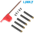 5X Carbide Indexable Turning Tool Set for Lathes (LABLT)