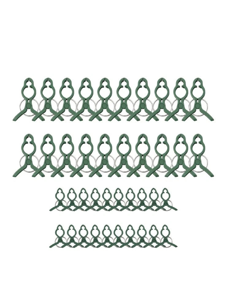 Pack of 40 Reusable Plastic Plant Clips for Plant Protection