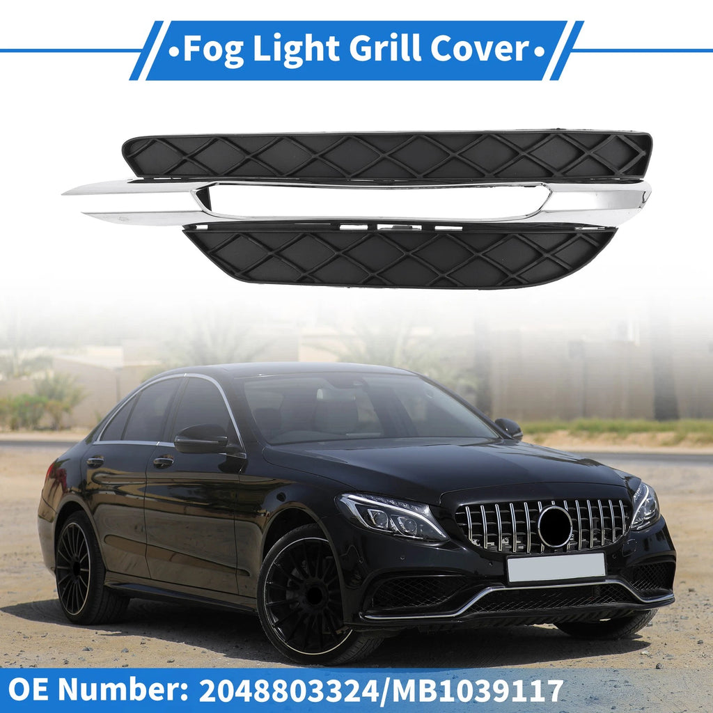 Front Right Fog Light Grill Replacement for Mercedes-Benz C300 (2011–2013)