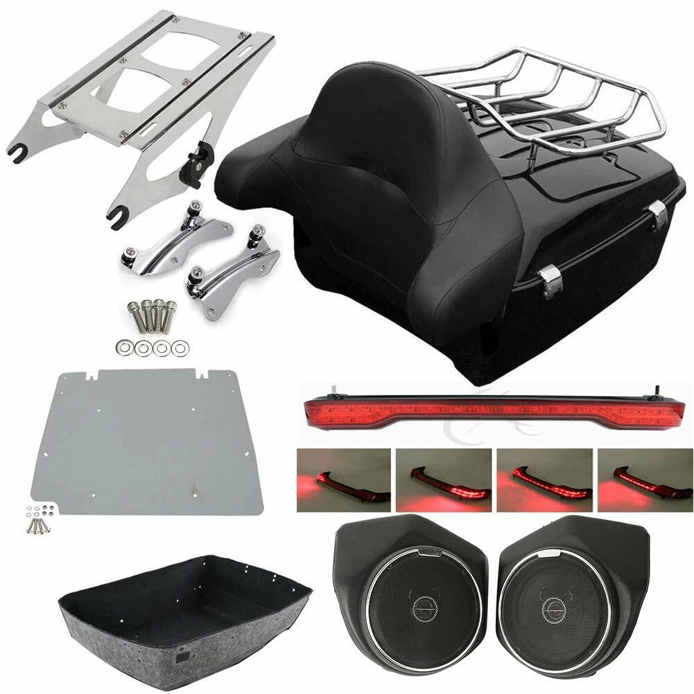 Trunk Pad Rack Speakers for Harley Electra Glide (2014–2026)