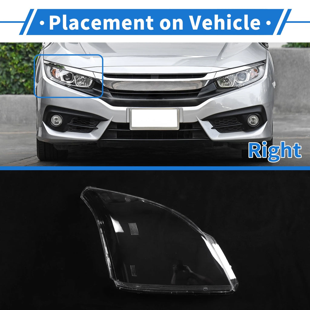 Headlight Lens Cover Front Right Replacement for Toyota Prado (2003–2009)