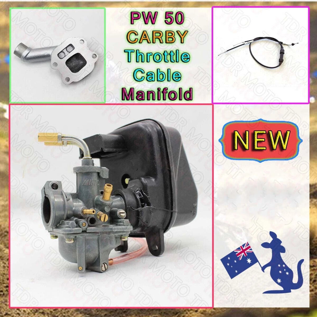 Throttle Cable/Manifold/Carburetor for Yamaha PW50 (1981–Present)