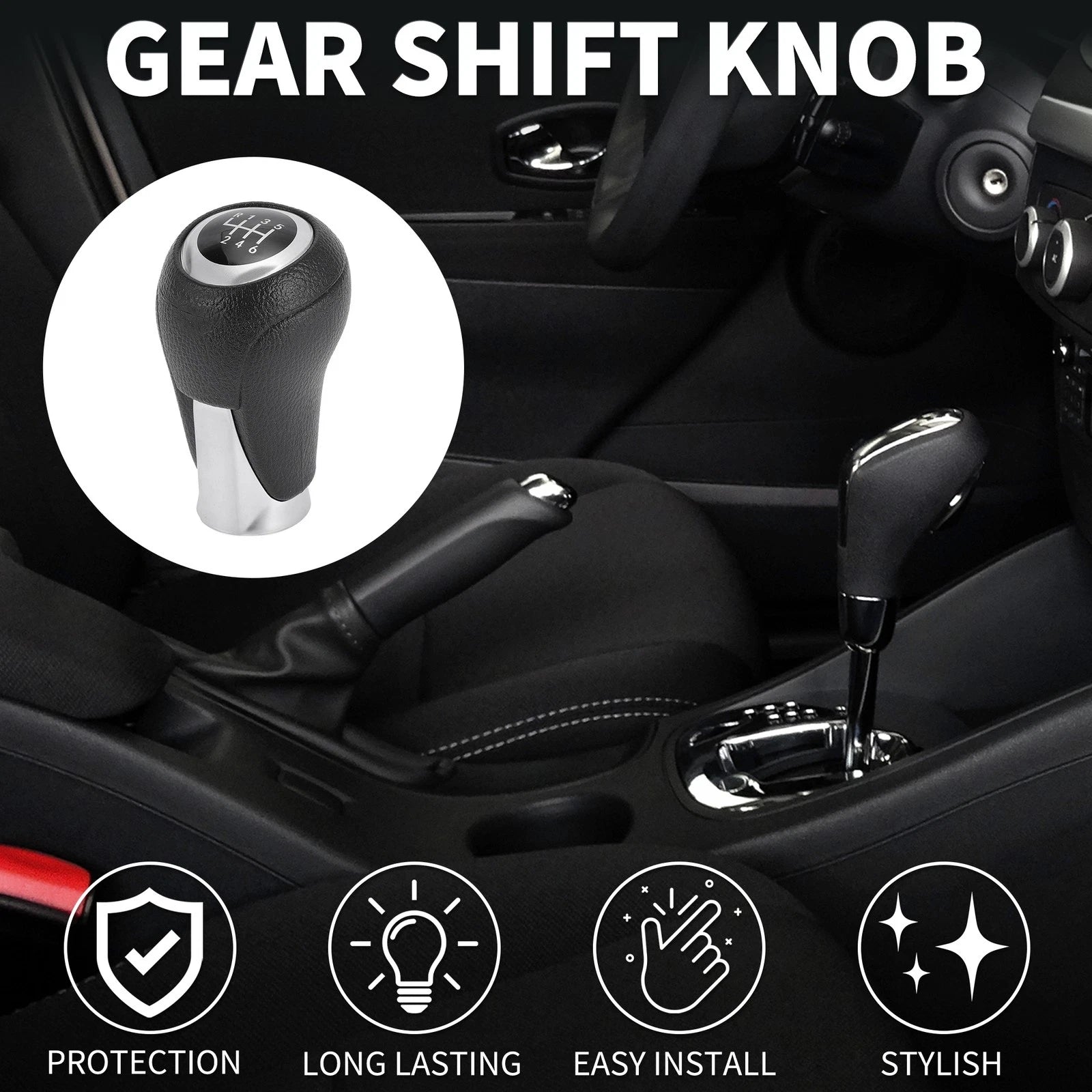 6 Speed Manual Shifter Knob Replacement for Mazda 3 CX-5 (2013–2015)