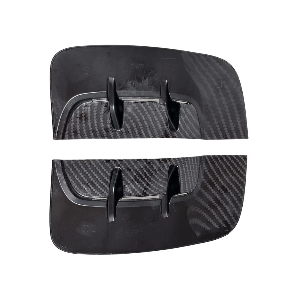 Pair Carbon Look Side Fender Vent Duct Trims for KIA Stinger (2018–2023)