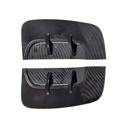 Pair Carbon Look Side Fender Vent Duct Trims for KIA Stinger (2018–2023)