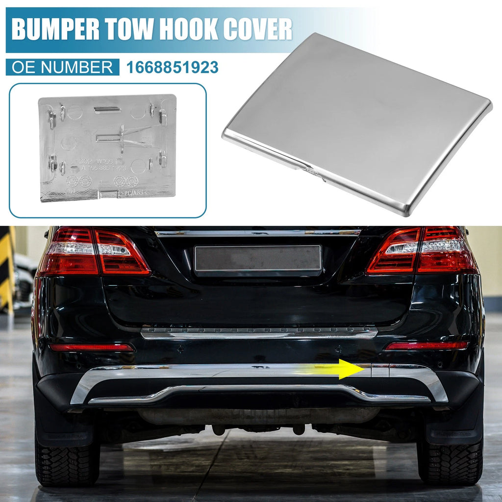 Rear Bumper Tow Hook Cover Cap Replacement for Mercedes-Benz (2016–2022)