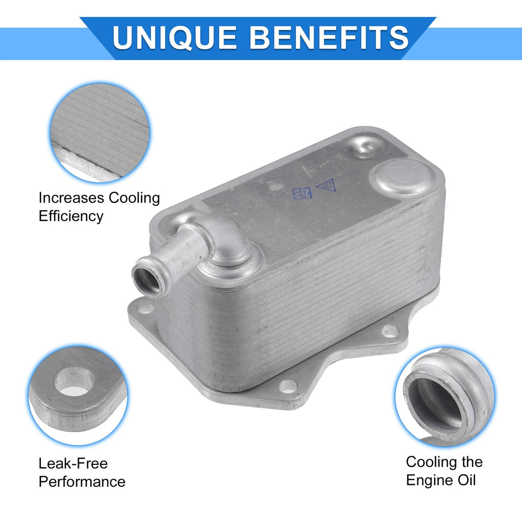 Engine Oil Cooler with Seals Replacement for Volkswagen Passat (2006–2014)