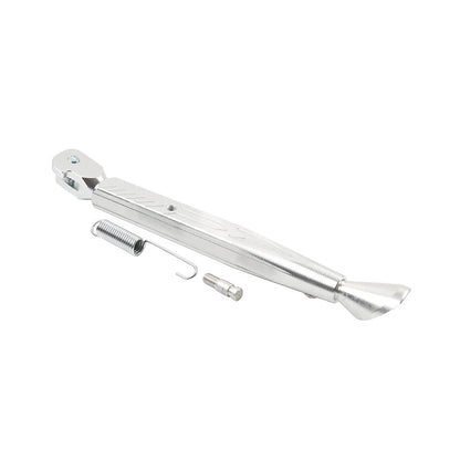 CNC Adjustable Kickstand Foot for Motorcycle Universal (Silver)