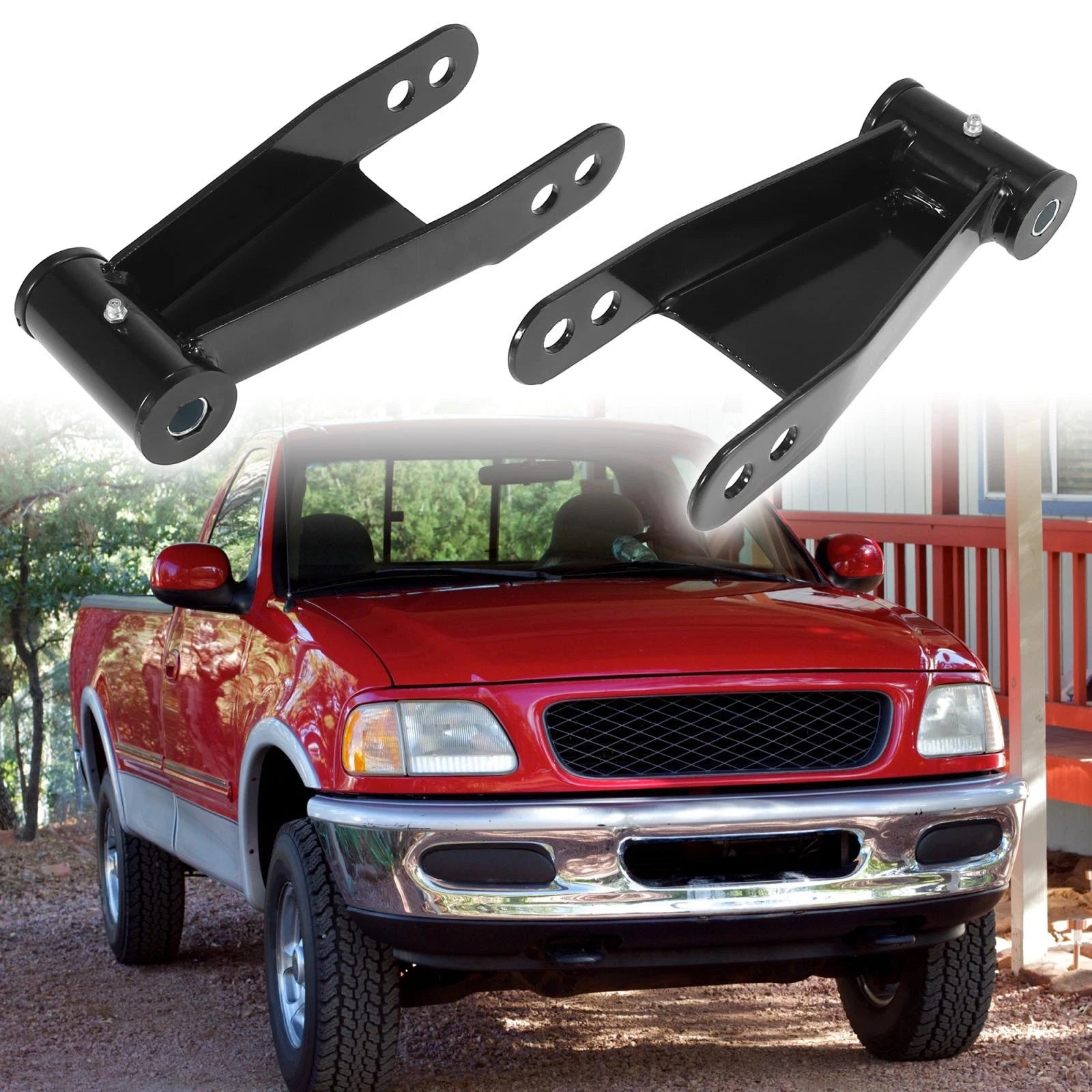 Lowering Shackles Adjustable 1-2 Inch Pair for Ford F-150 (2015–2019)