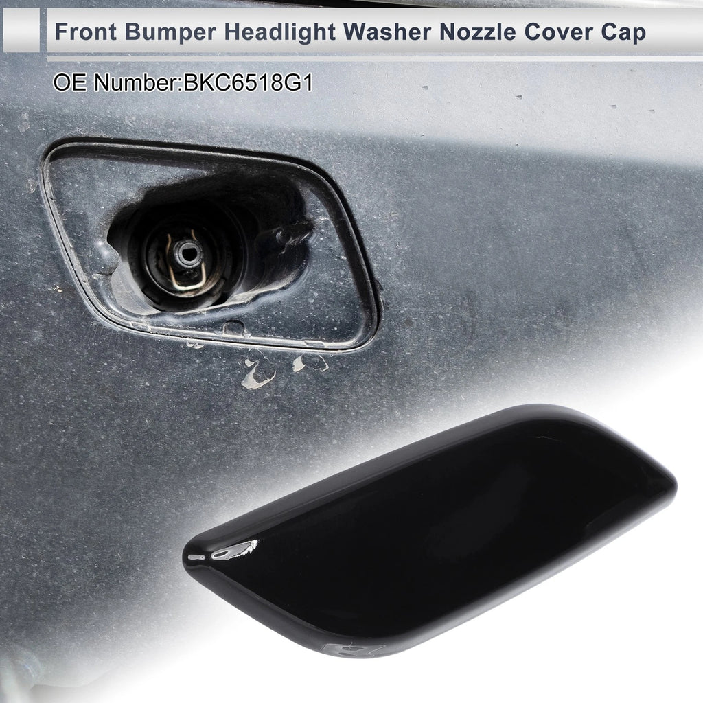 Bumper Headlight Washer Nozzle Cover Cap for Mazda 3 (2004–2009) Black