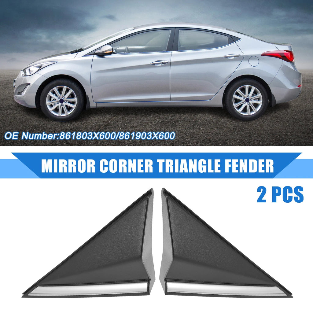 Left Right Mirror Corner Triangle Fender Replacement for Hyundai Elantra (2014–2016)