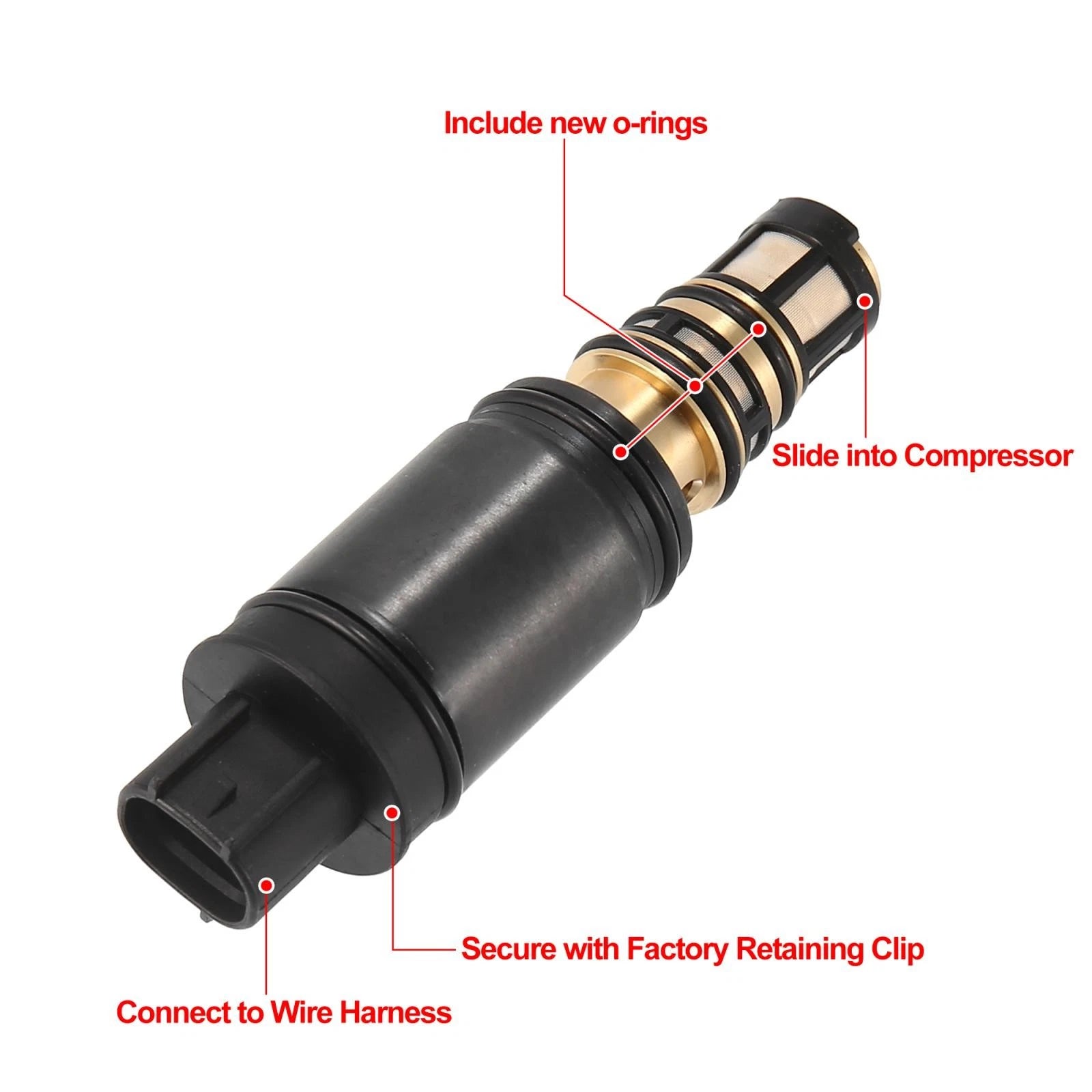 AC Compressor Electronic Control Valve for Toyota Camry Avalon (2012–2017)