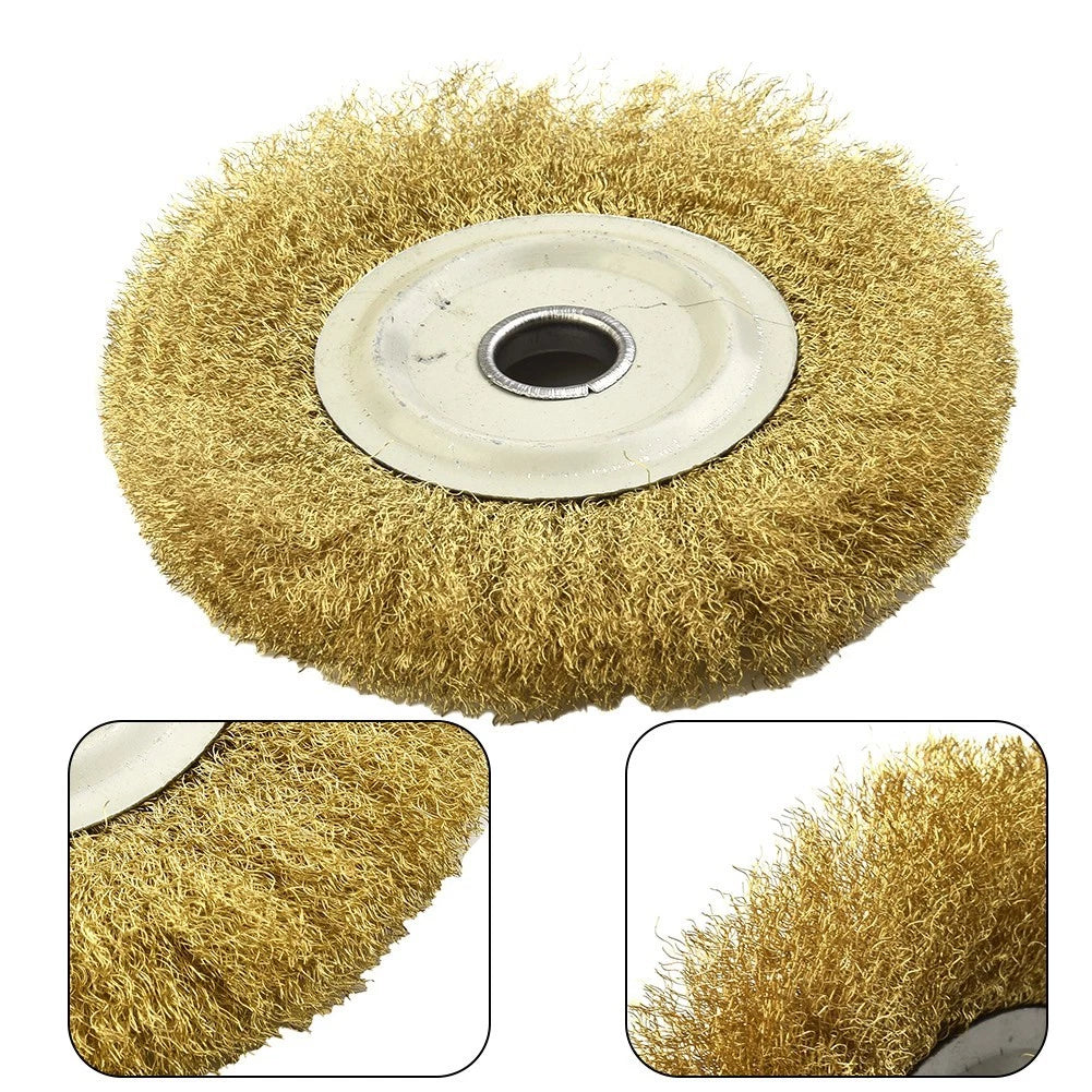 5 Brass Wire Wheel Copper Brush for Deburring Polishing Tool