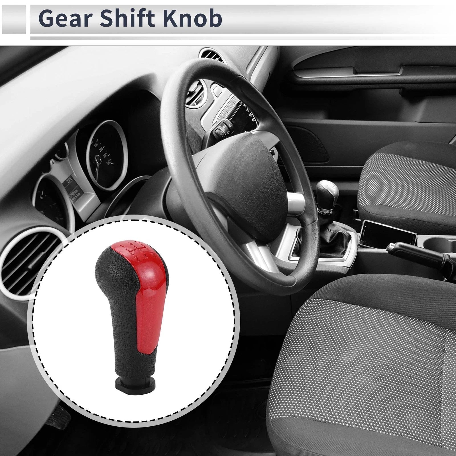 5 Speed Shift Knob Replacement for Chevrolet Spark Plastic Stick (2013–2015)