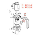 Hydraulic Hose Power Trim Kit for Volvo Marine Penta DPH DPR (21721550, 21721548)