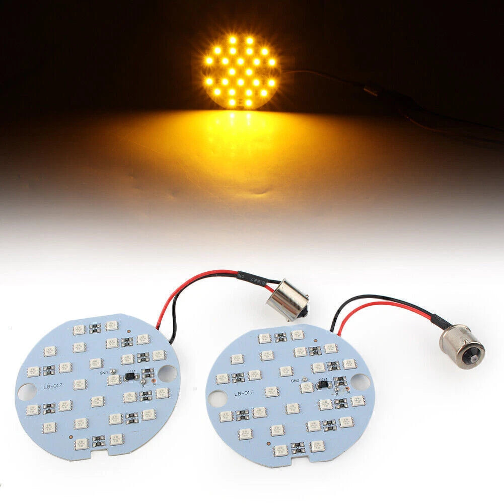 2X 30LED 1156 BA15d Daytime Running Panel Light for Harley