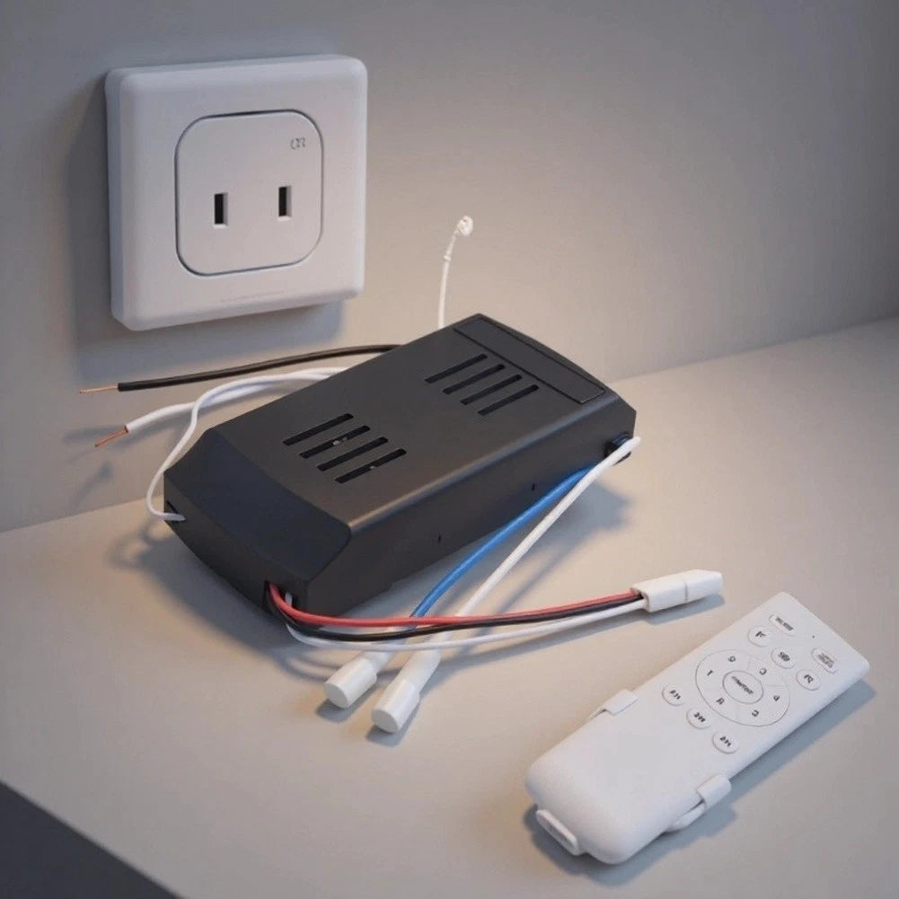 Ceiling Fan Remote Control for 24V DC Motors (1H 2H 4H Timer, Light)