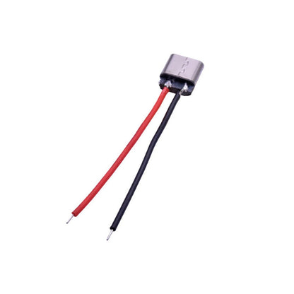 20-Pack USB Type-C 2Pin Welding Wire Female Connector Cable