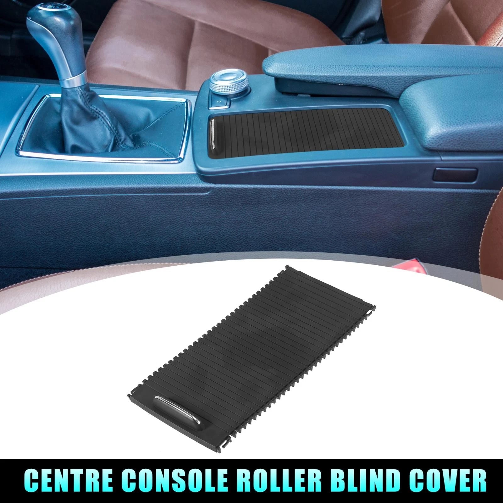Car Center Console Roller Blind Cover Replacement for Mercedes C-Class W204 (2008–2015)