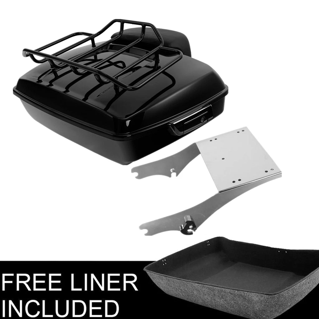 Chopped Trunk Backrest Mount Rack for Harley Touring (1997–2008)