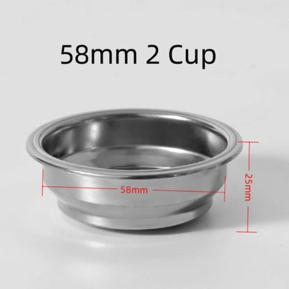 2 Cup Stainless Steel Pressurized Coffee Filter Basket for Coffee Makers