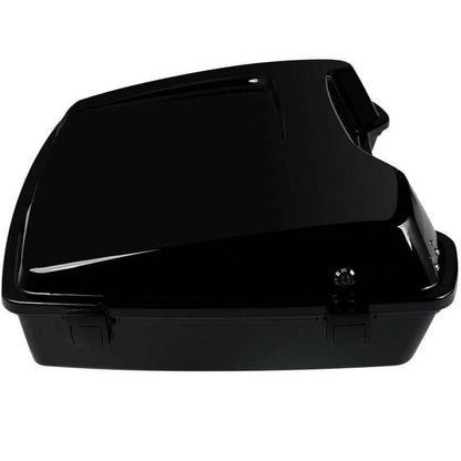 Black Razor Trunk Backrest Mount Rack for Harley Touring (2009–2013)