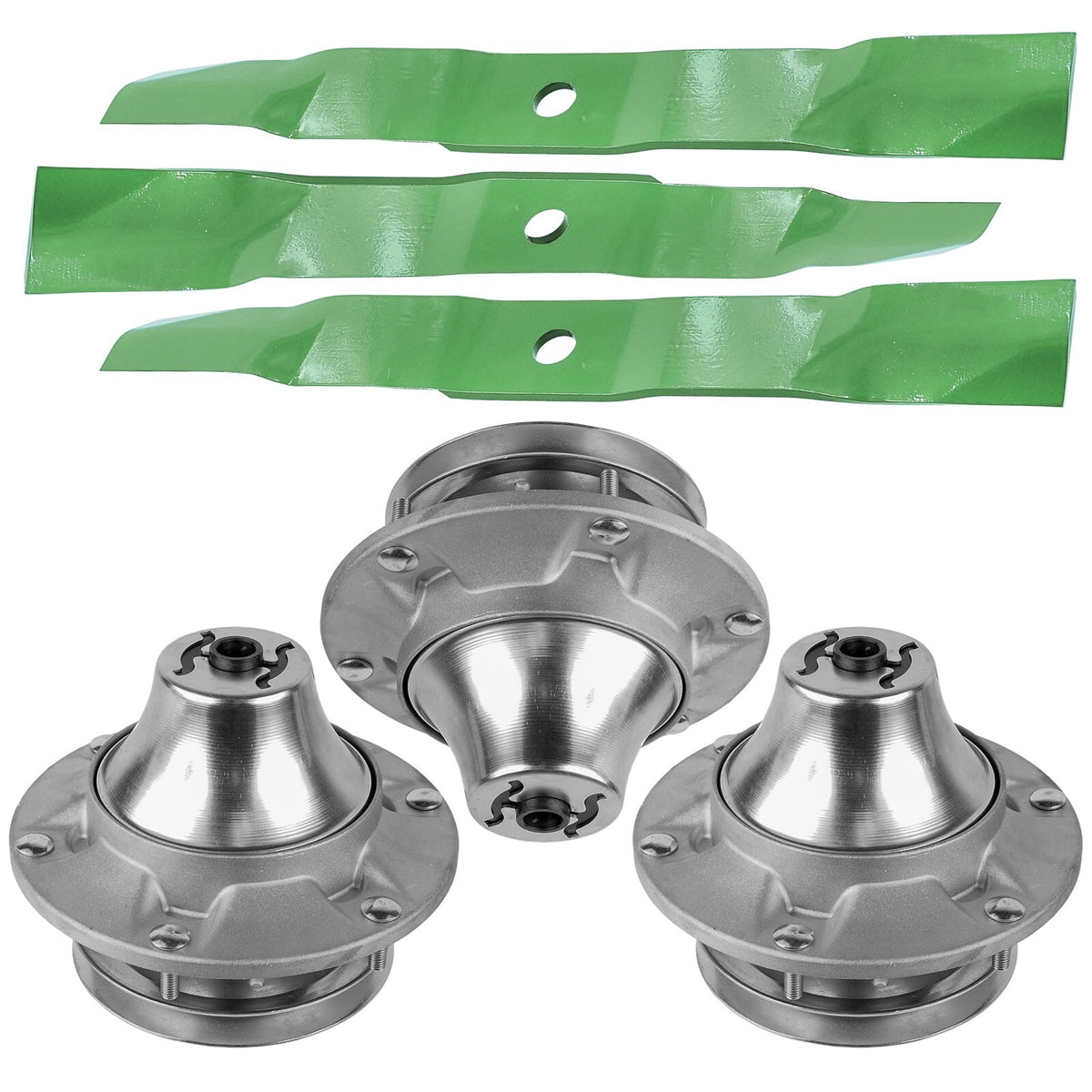 Deck Spindle and Blade Replacement for John Deere F620 F68 F687 F735 (60")