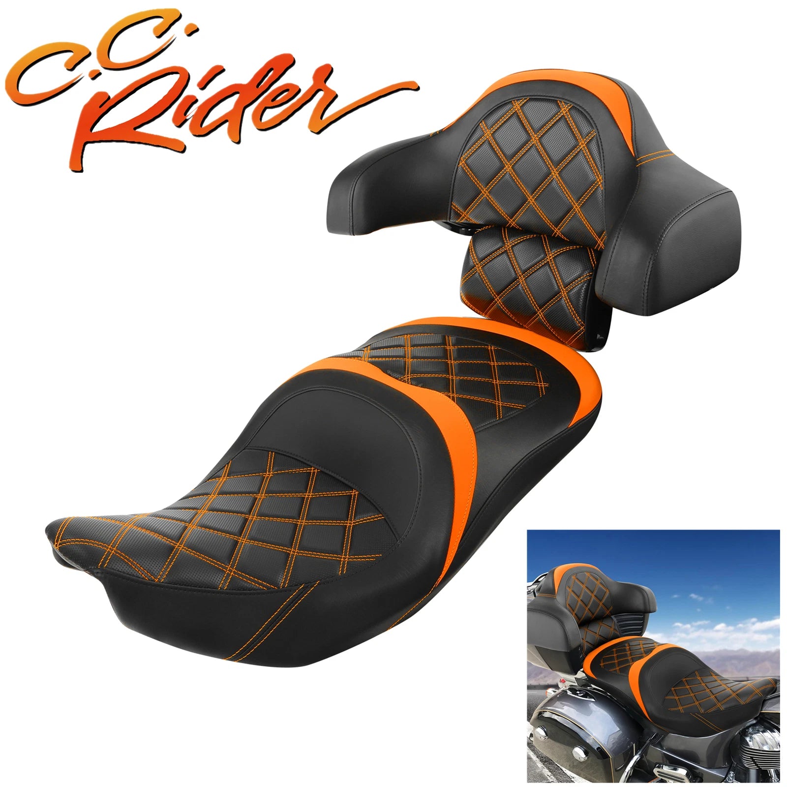 Seat Backrest for Indian Chieftain Roadmaster (2017–2023)