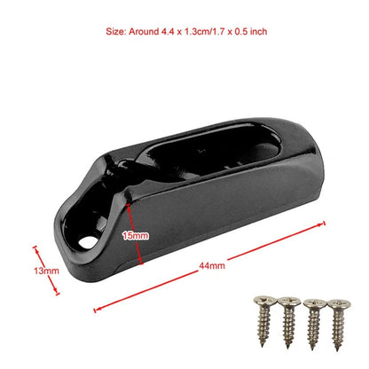 2Pcs Nylon Self-lock Rope Clam Cleat Cord Lock for Marine Accessories