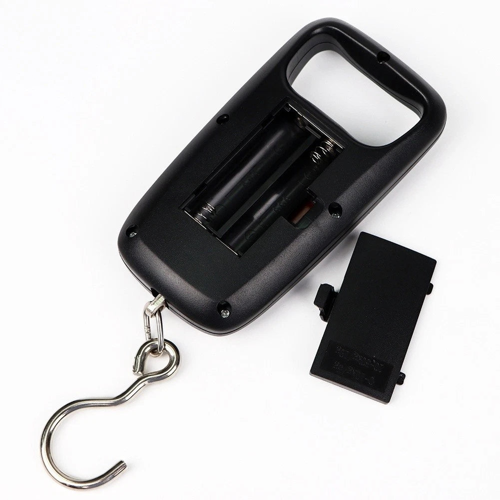 Portable Hanging Scale 50kg Max Load 5g Accuracy ABS Body Black