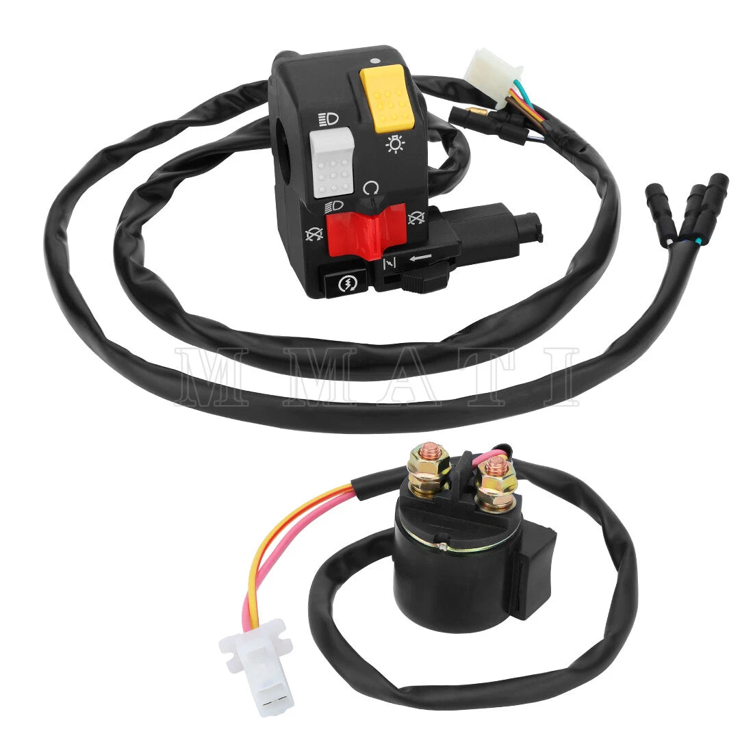 Handlebar Kill Switch & Starter Relay for Honda FourTrax 300 TRX300 FW (1996–2000)