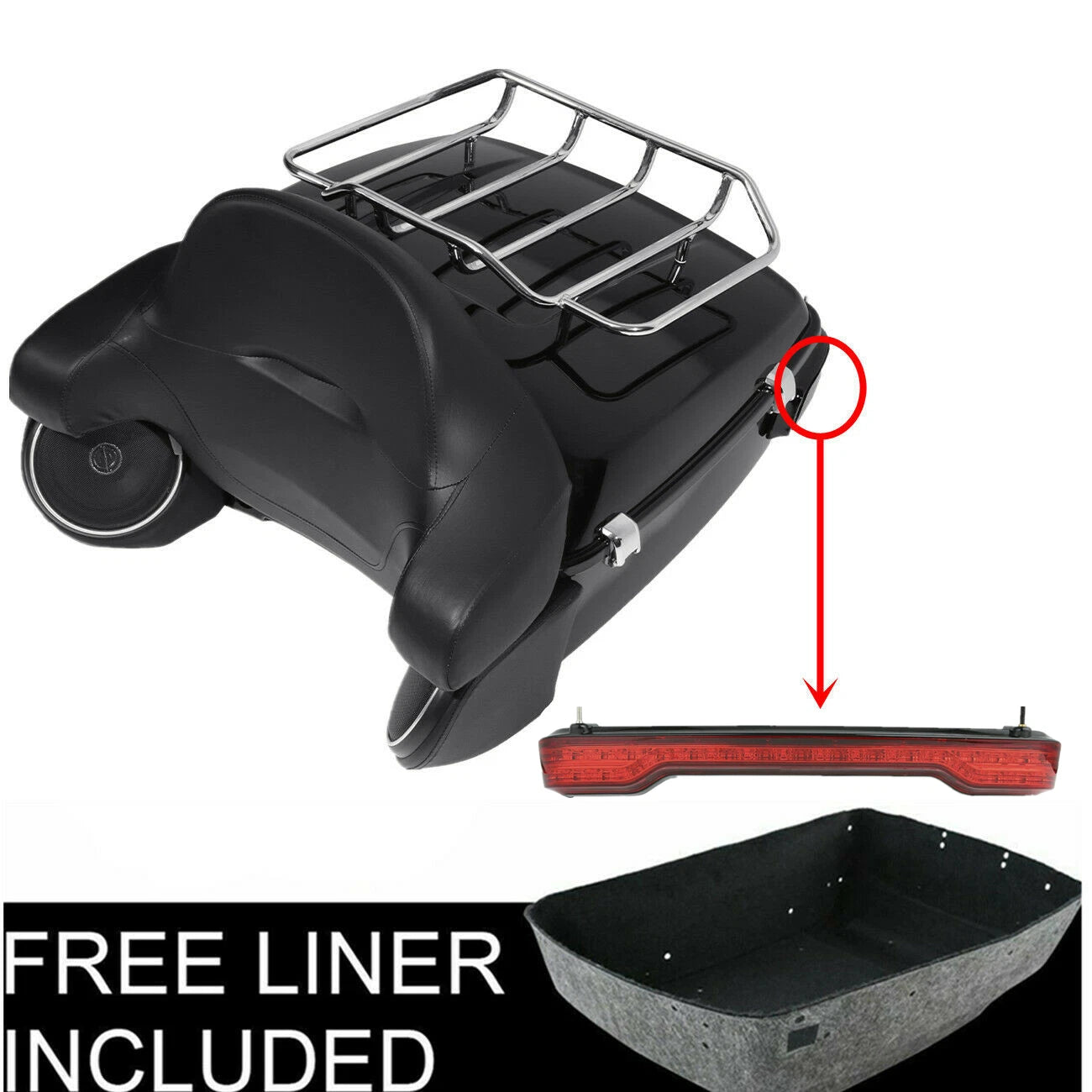 LED Tail Light Speakers for Harley Touring (2014–2023)