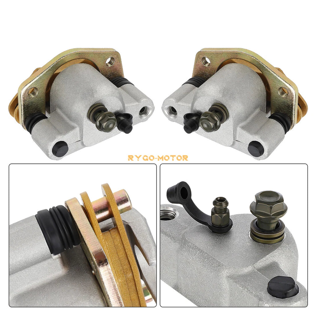 Front Brake Calipers & Pads for Polaris Phoenix 200, Sawtooth 200, Hawkeye 300 (200–200)