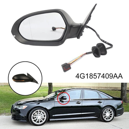 Heated Left Hand Drive Mirror for Audi A6 C7 (2011–2018) Power Folding
