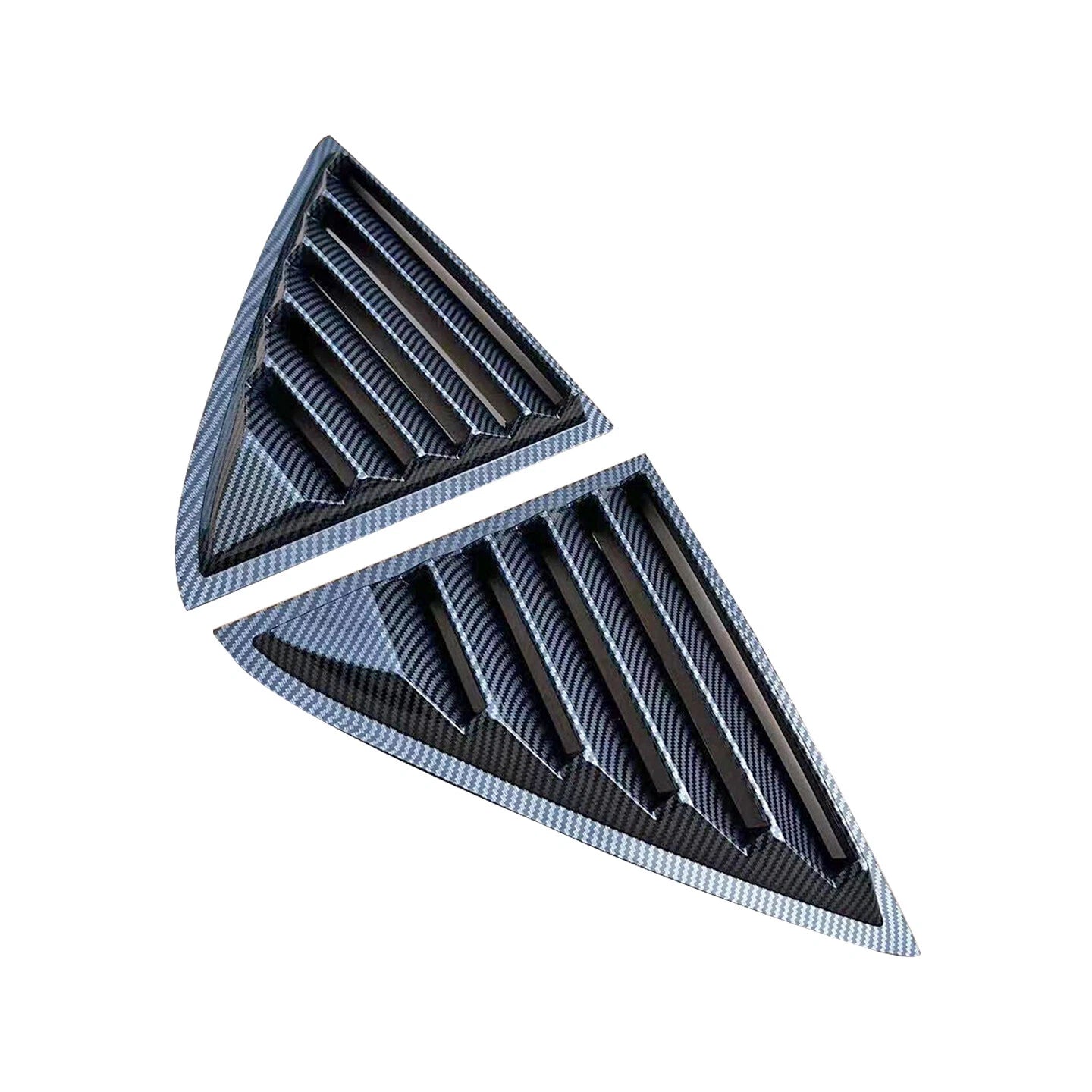 2X Carbon Look Side Window Louvers for Chrysler 300 (2011–2023)