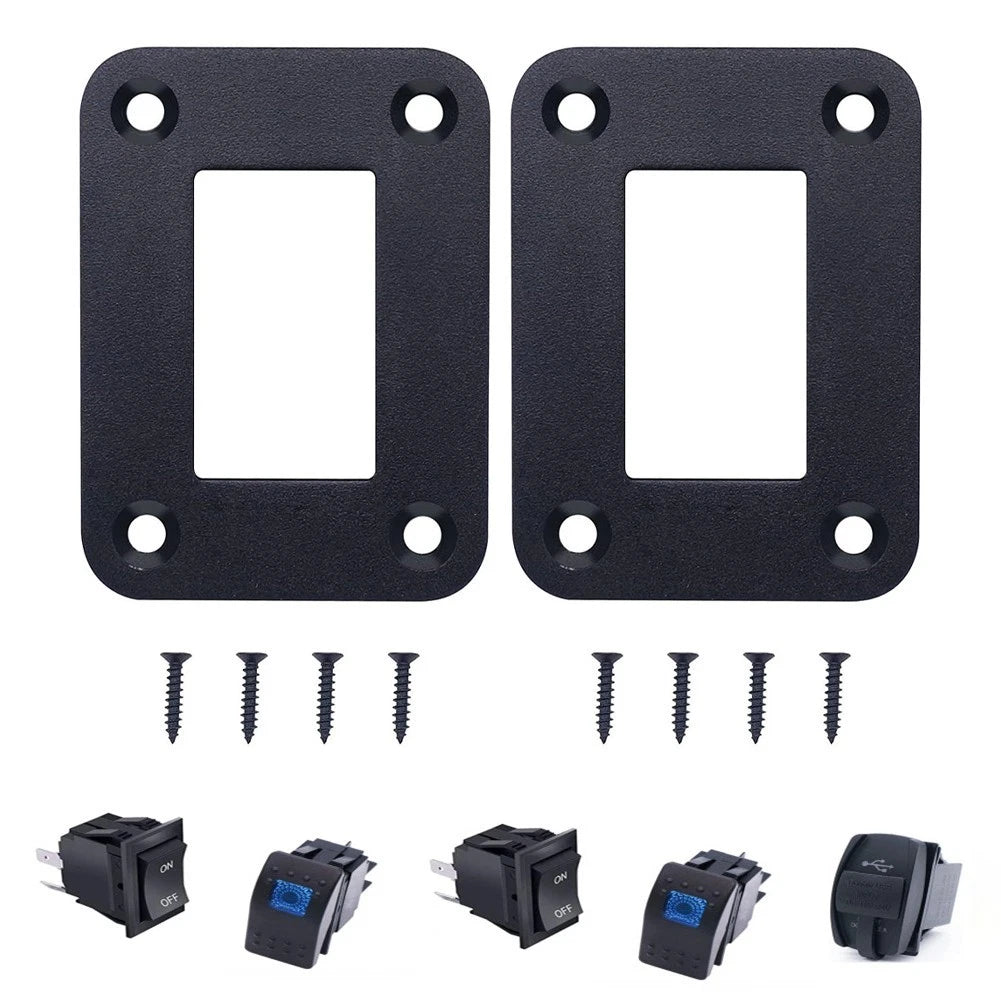 2 Piece Switch Panel Housing Set for Vehicles with Installation Screws
