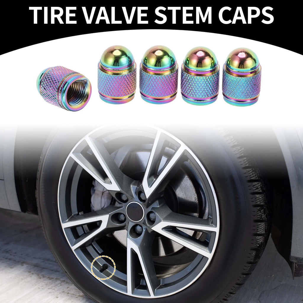 Tire Valve Stem Caps Replacement for Car SUV Bike RV (5 pcs) (Universal)