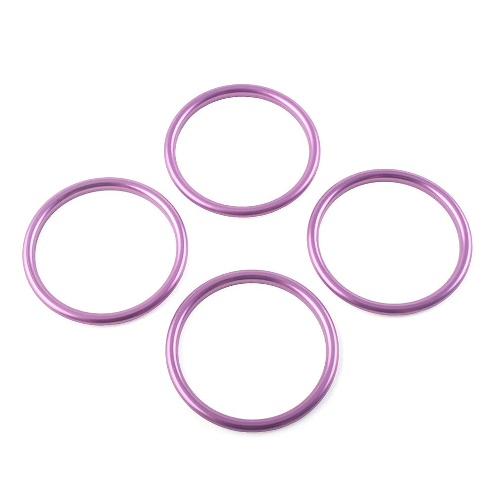 4X Inner Ring Trim Vent Outlet Air Conditioner for Audi A1 S1 8X (2010–2018) Purple