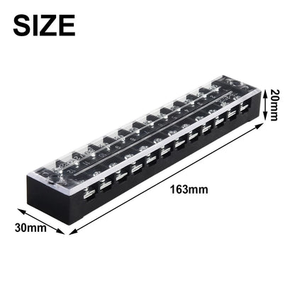 12 Position Barrier Strip Terminal Block with TB2512L Connector