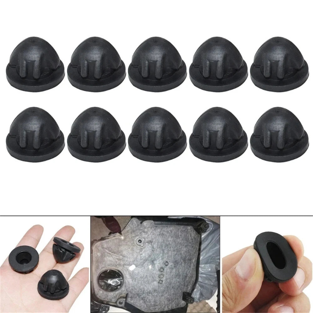 10Pcs Engine Cover Trim Rubber Mount Grommet Bush Bump Stop For BMW 11127614138