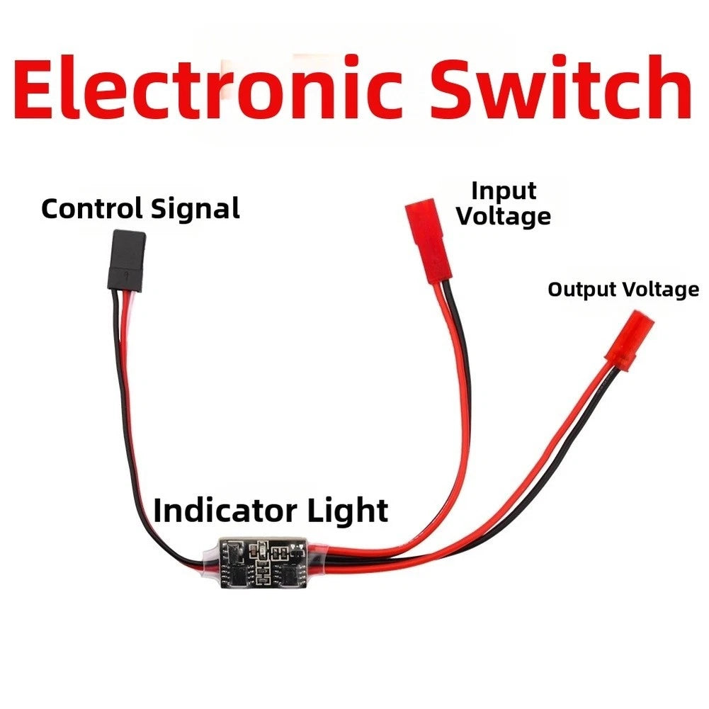 PWM Remote Electronic Switch for UAV Applications (8A 17A) - ABS Red Housing