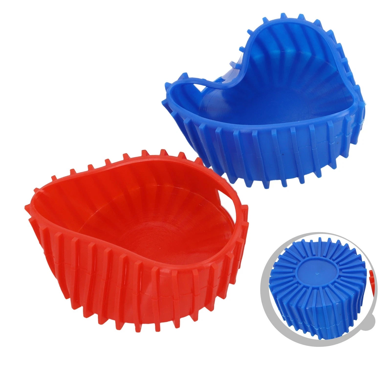 2pcs Manifold Gauge Protective Boot Covers for Gauges (Red Blue Rubber)
