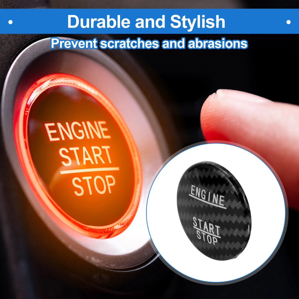 Push Start Button Cover for Mercedes Benz W176 3.5cm Black (OEM) (2012–2018)