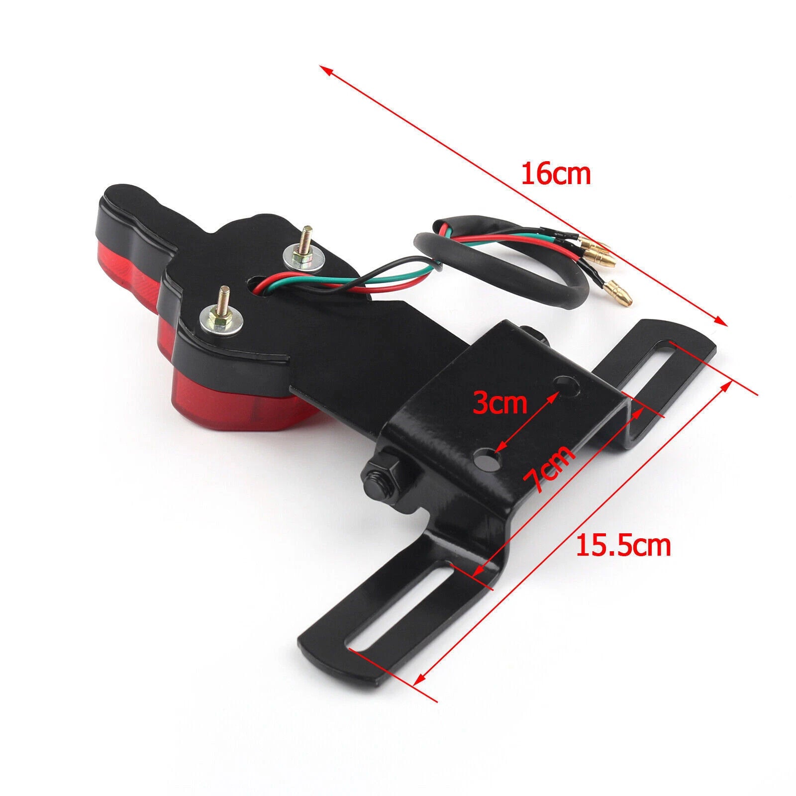1x LED Break Tail Light Taillamp for Chopper Bobber (T9)