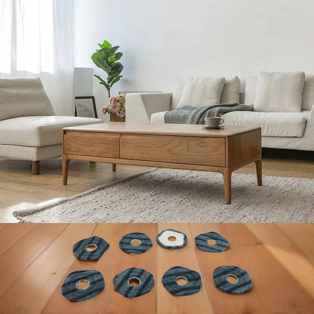 Set of 4 Mop Pads for eufy Robot Vacuums (2019–2023)