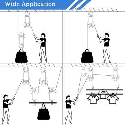Wall Pulley System for Sliding Applications (304 Stainless Steel)