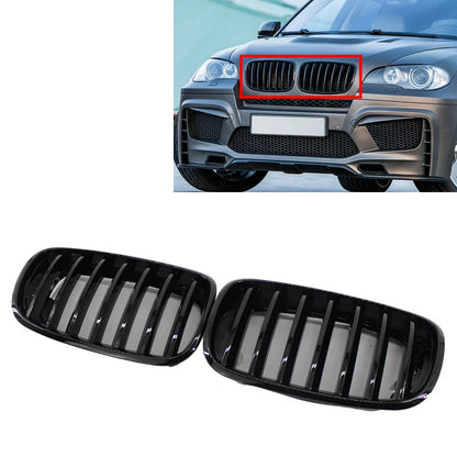 Front Bumper Kidney Grille for BMW X5 E70, X6 E71 (2007–2014)