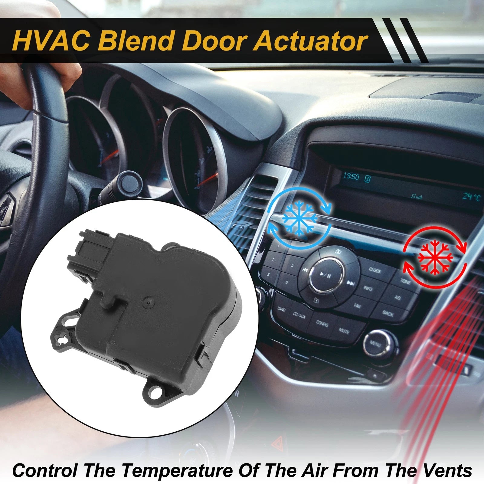 HVAC Heater Blend Door Actuator Replacement for Ford Flex (2009–2010)